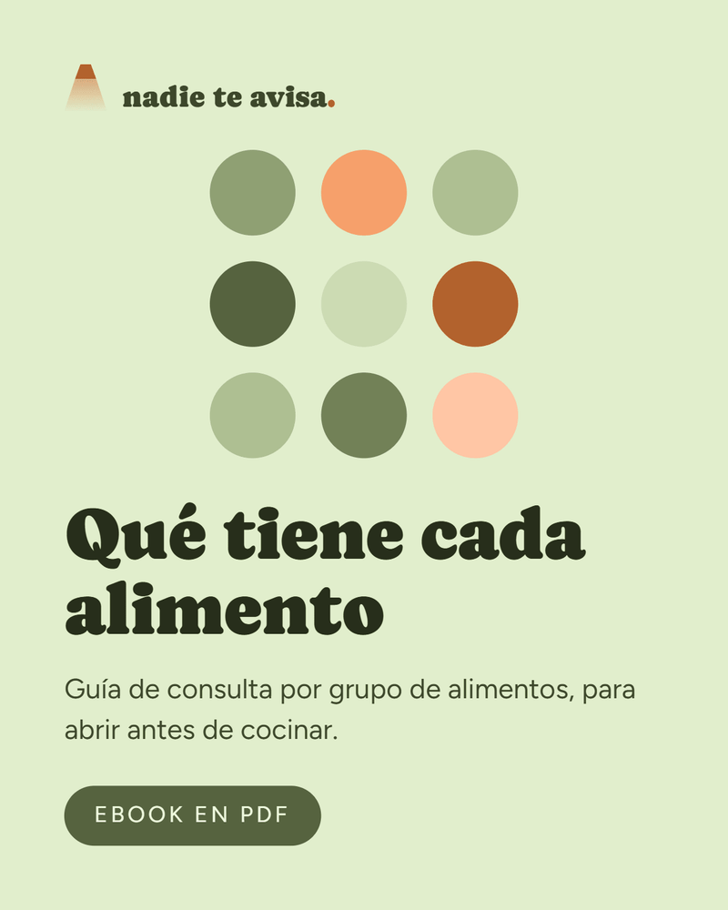 Qué tiene cada alimento - Guia nutricional - nadie te avisa
